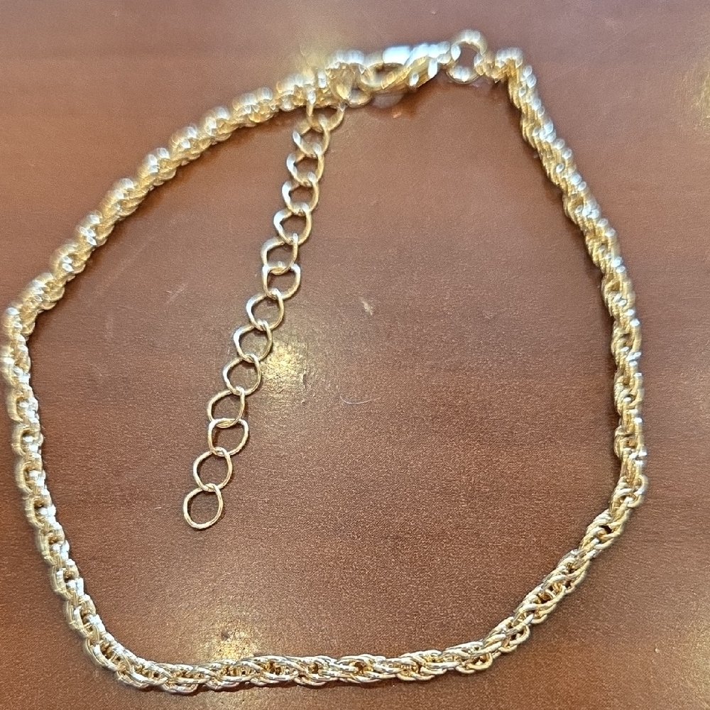 Twist Goldtone Chain Bracelet